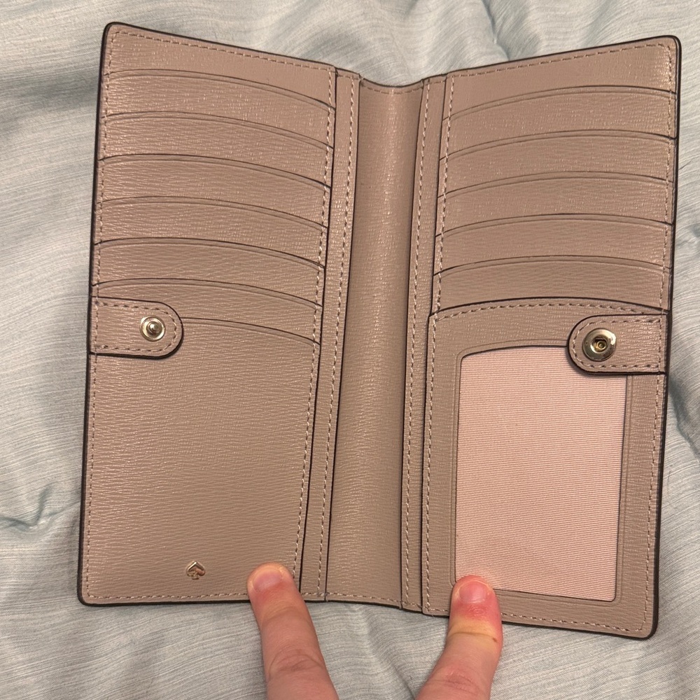 Kate Spade Blush Pink Pebbled Wallet - Picture 2 of 3